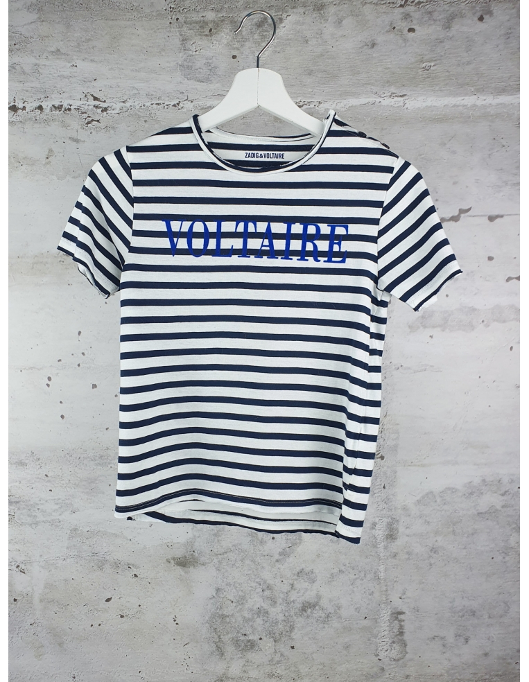 White stripe tee with Voltaire print Zadig&Voltaire - 1