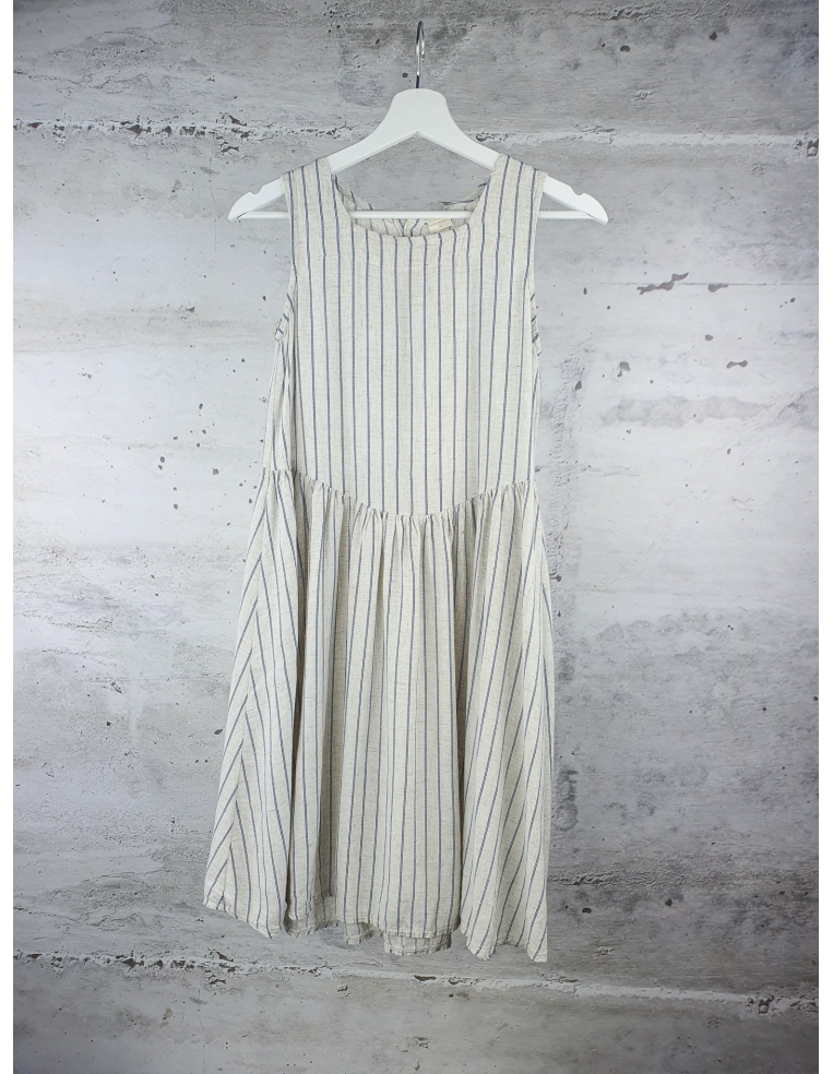 Off white blue striped dress 1'Eau - 1