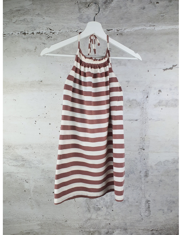 Brown stripe dress Babe & Tess - 1