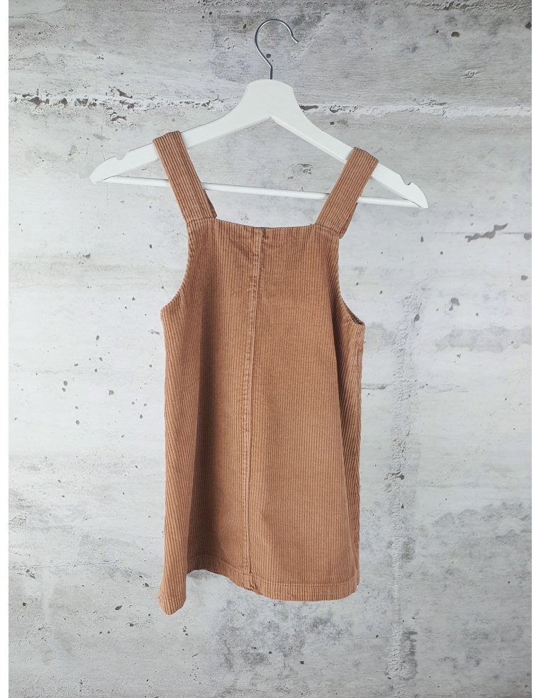Brown dress with buttons Poudre Organic - 1