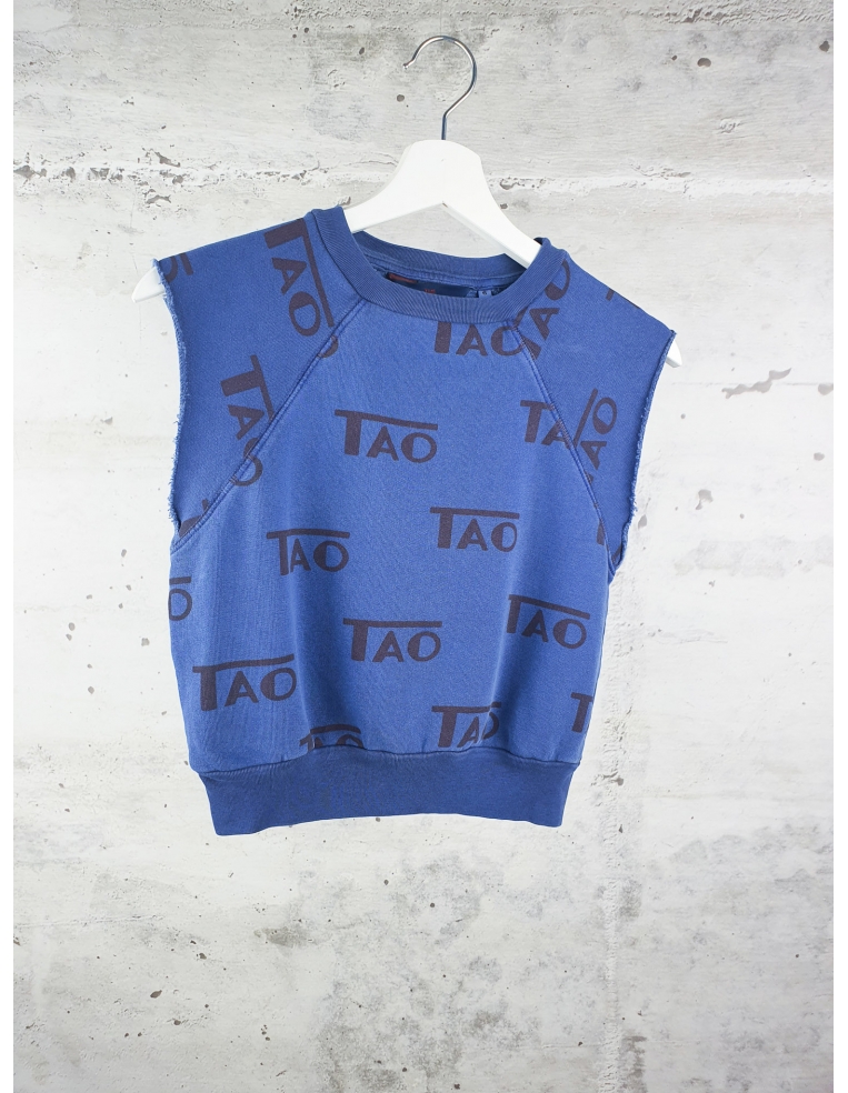 Niebieska bluza na krótki rękaw TAO The Animals Observatory - 2