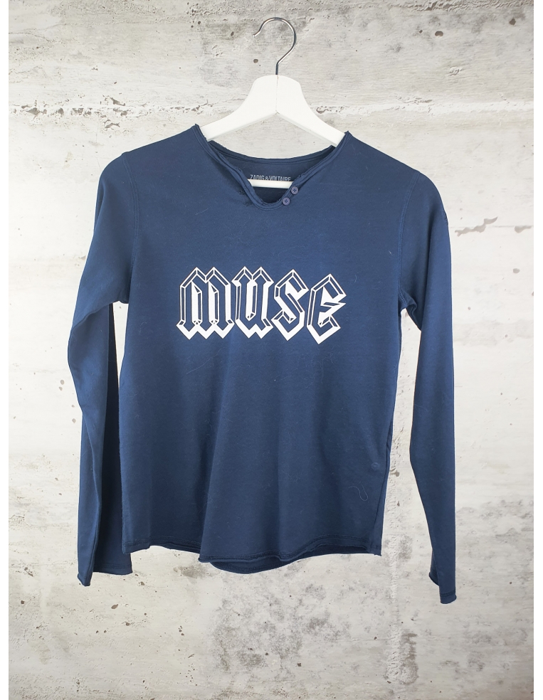 Navy long sleeve Muse tee Zadig&Voltaire - 2