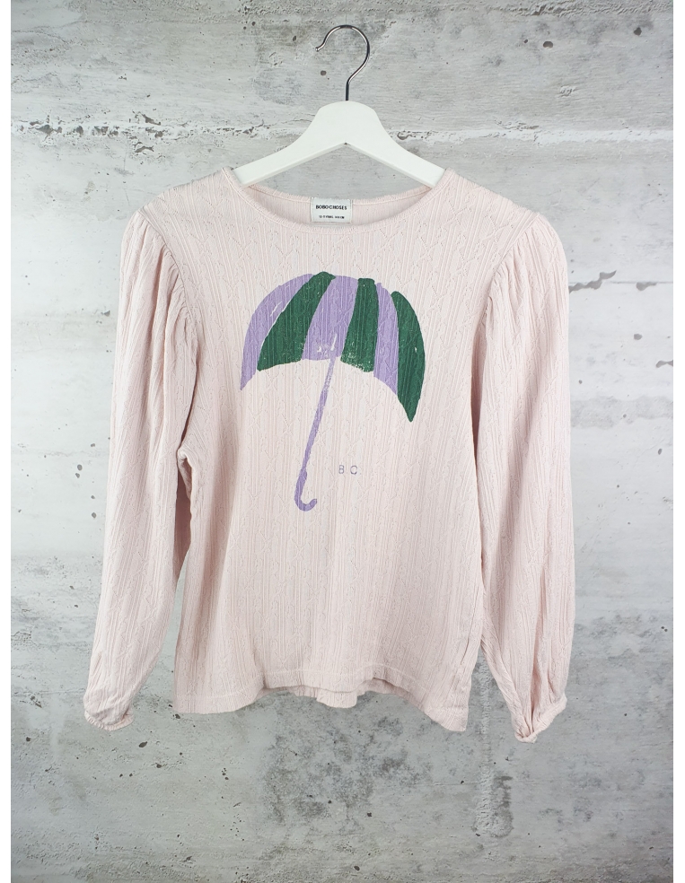 Pink Umbrella blouse Bobo Choses - 1