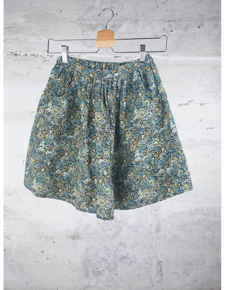Wielobarwna spódnica w kwiaty Tocoto Vintage - 1