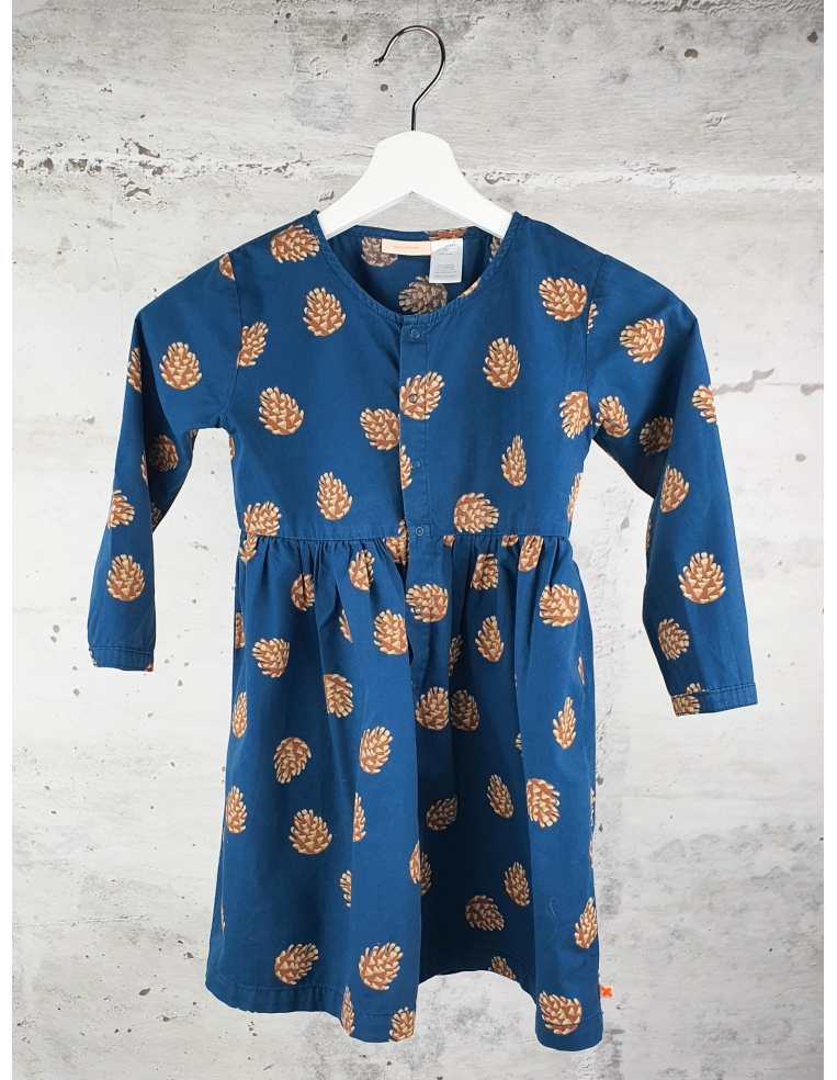 Blue pine cone print dress Tiny Cottons - 1
