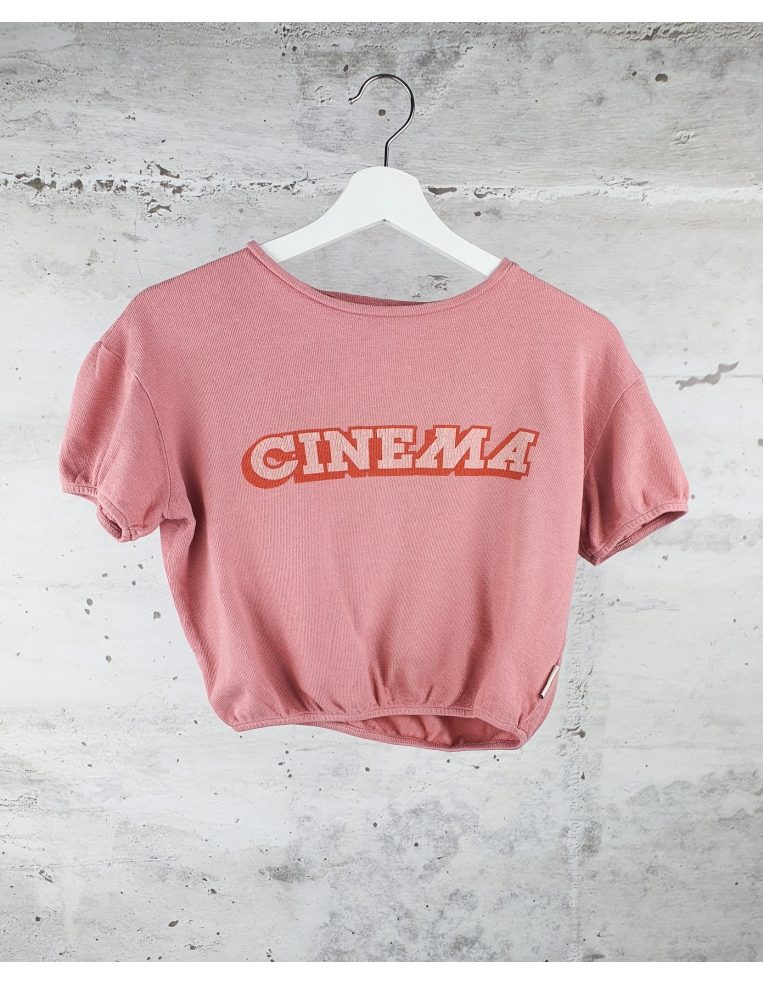 Różowa bluzka na krótki rękaw Cinema Piupiuchick - 1