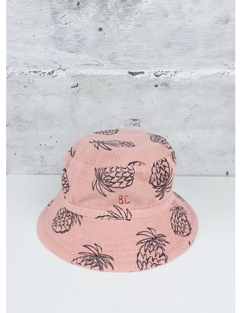 Różowy kapelusz w ananasy Bobo Choses - 1