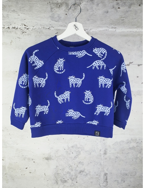Blue Animals sweatshirt KUKUKID - 1