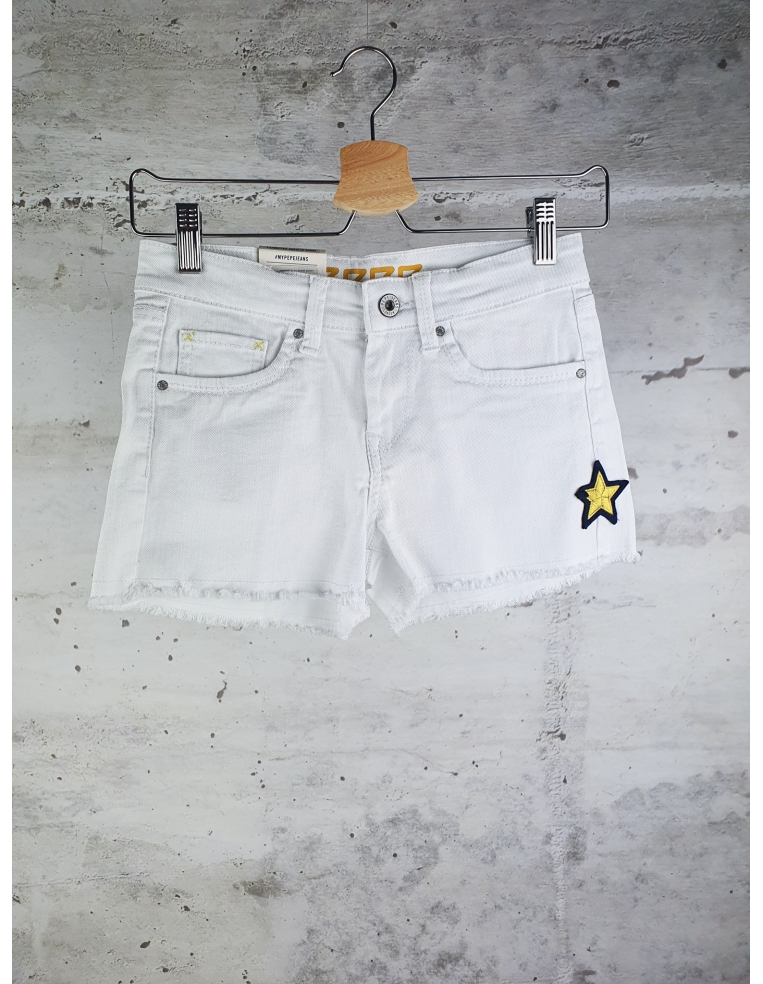 White jean shorts Pepe Jeans - 2