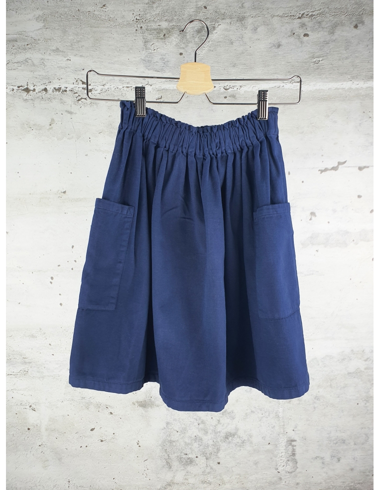 Navy skirt with pockets Bonton - 1