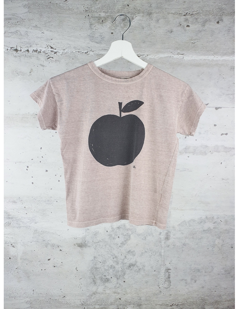 Beżowa koszulka z jabłkiem Bobo Choses - 1