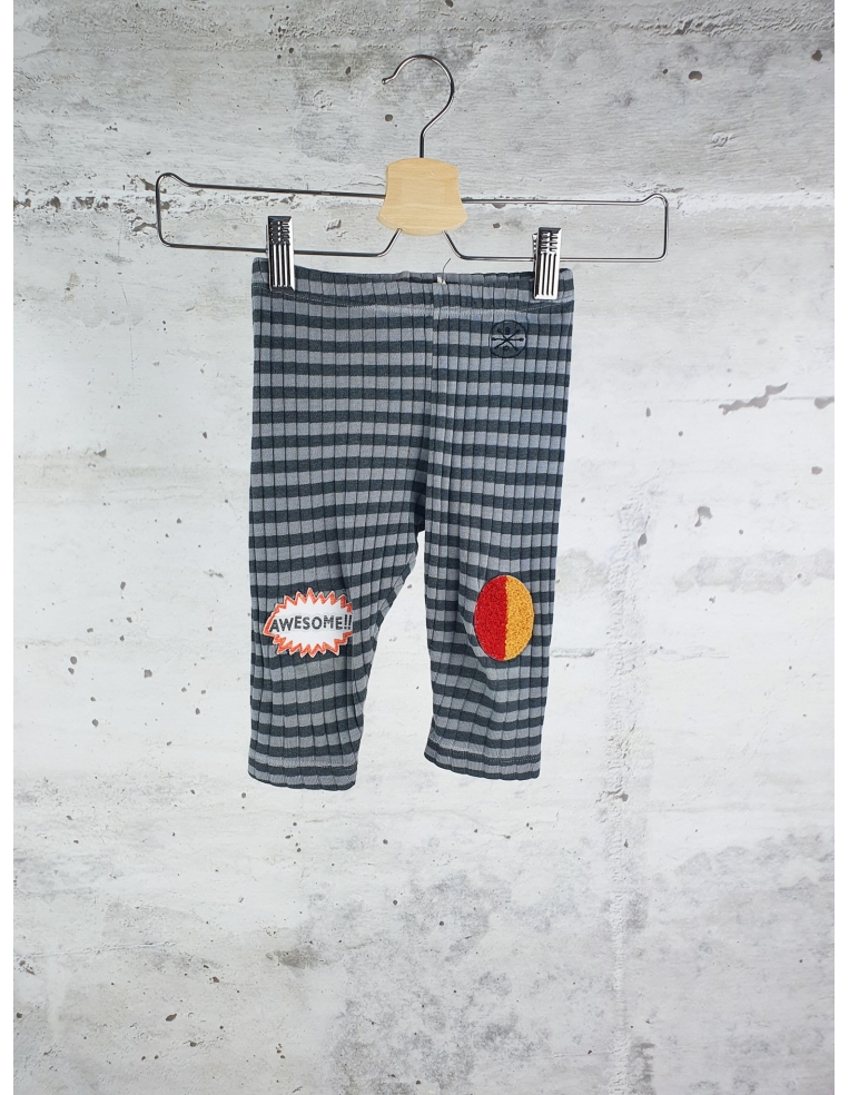 Grey stripe leggings Bobo Choses - 1