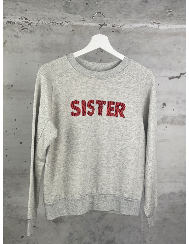 Grey "Sister" sweatshirt