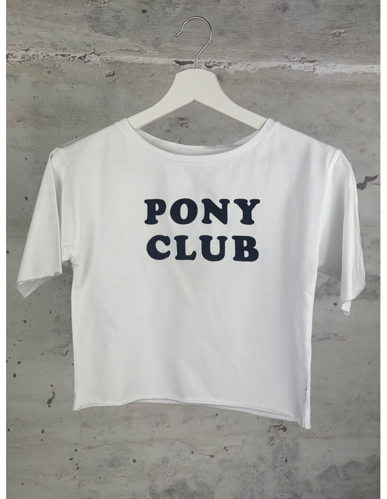 Biała koszulka Pony club
