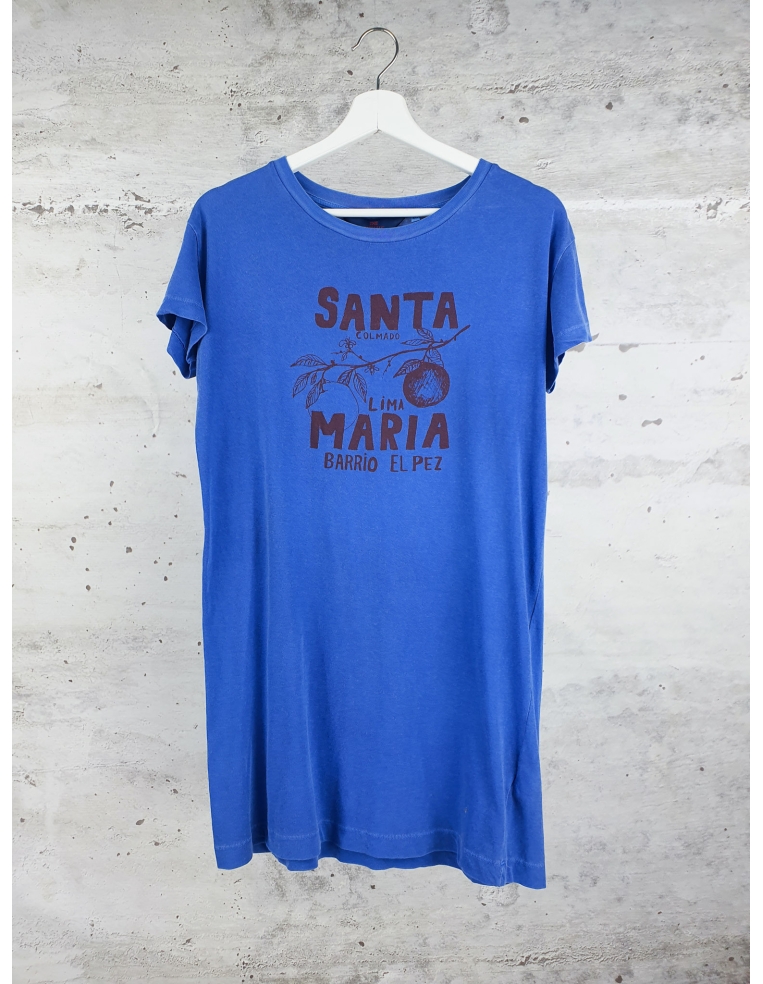 Niebieska koszulka Santa colmado