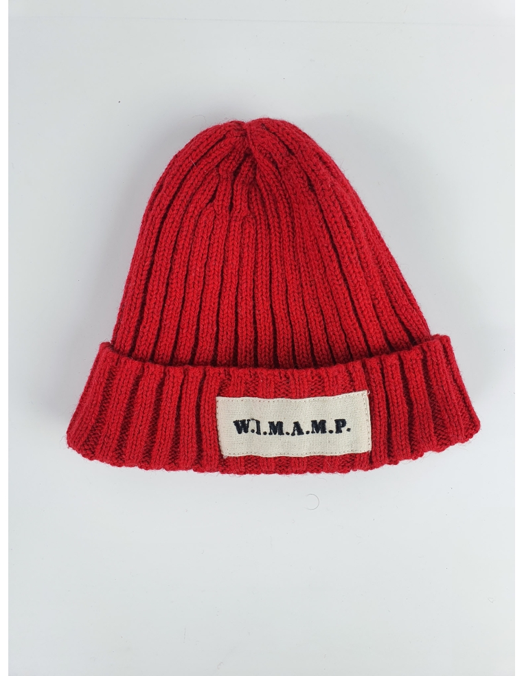 Czerwona czapka WIMAMP z logo