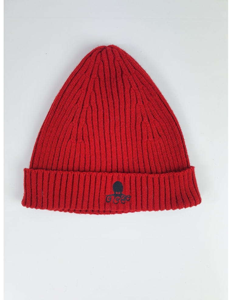 Czerwona czapka Bobo z haftem