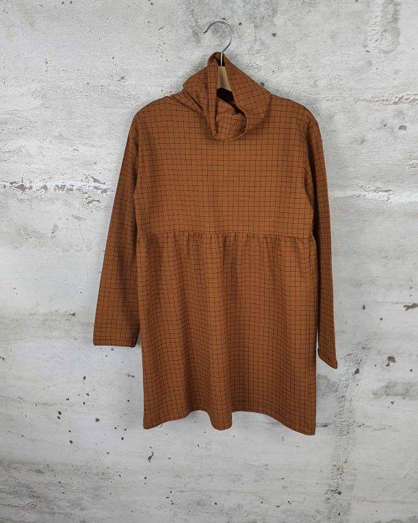 Brown turtleneck dress Tiny Cottons - 1