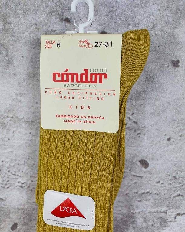 Mustard knee socks Condor - 1