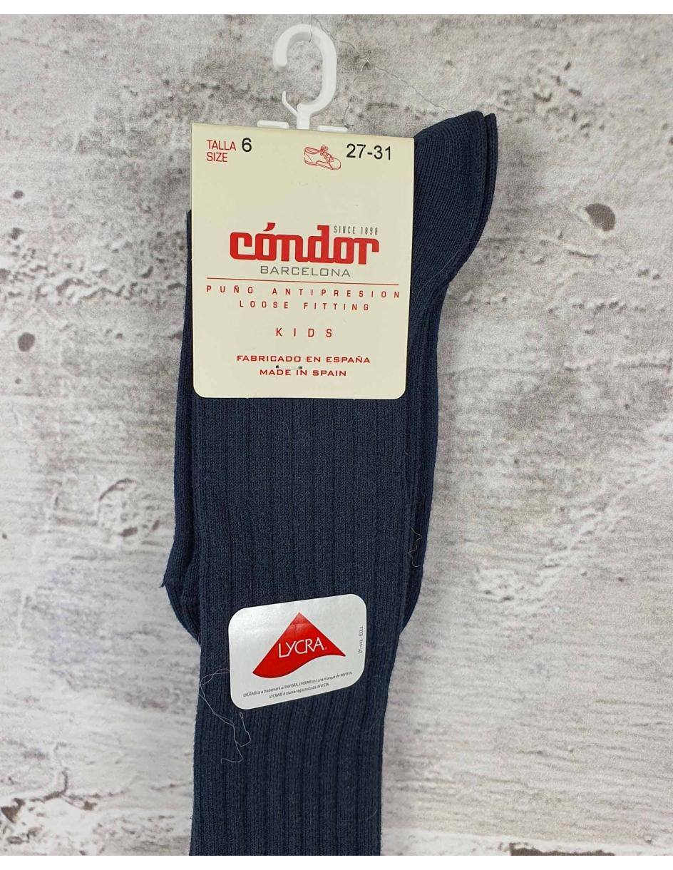 Navy blue knee socks Condor - 1