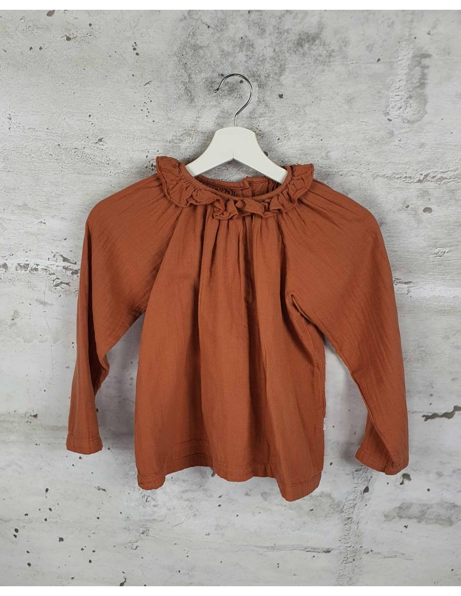Blouse with ruffles Poudre Organic pre-owned