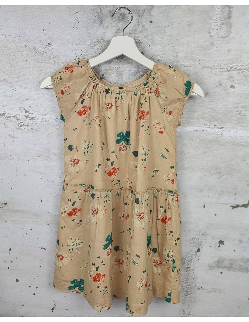 Beige dress with flowers Bonpoint - 1