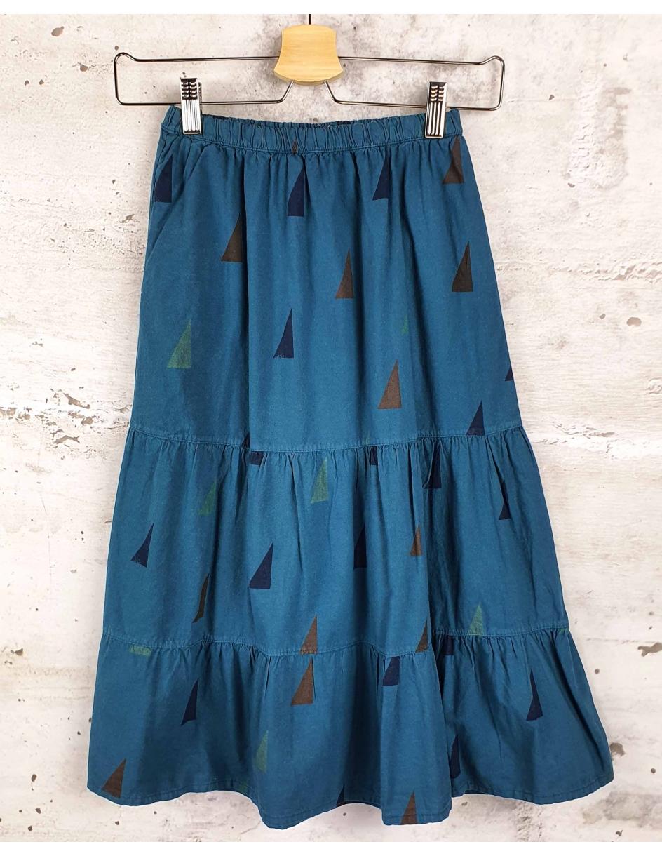 Blue skirt with triangles Bobo Choses pre-owned