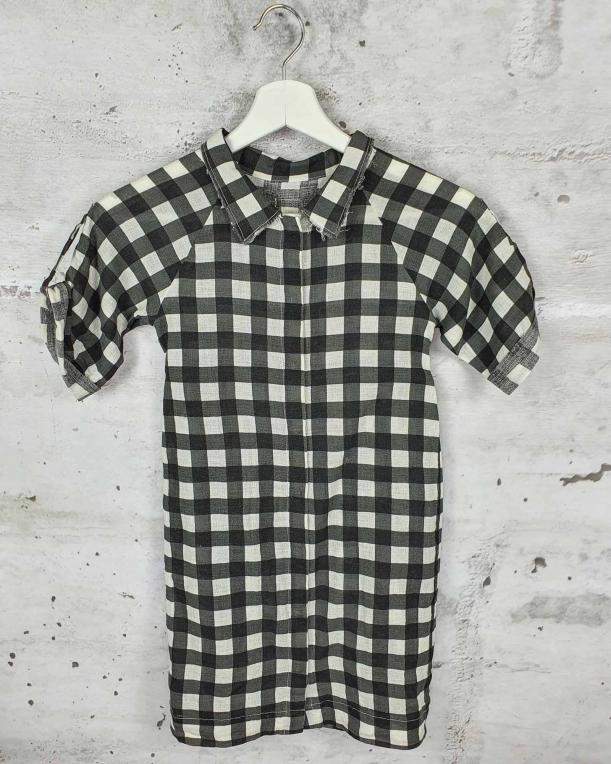 Black checkered dress Little Creative Factory - 1