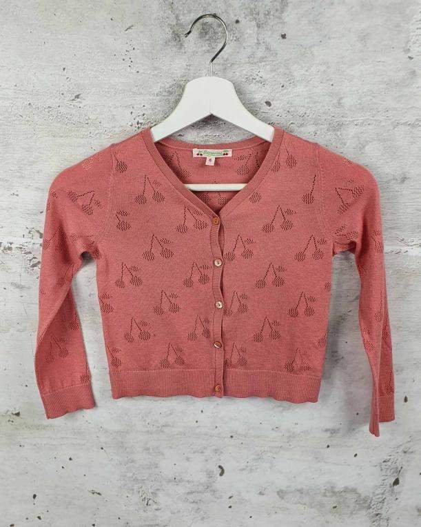 Pink openwork sweater Bonpoint - 1