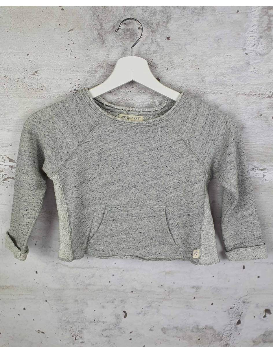 Gray sweatshirt with a pocket ANGEL&ROCKET pre-owned