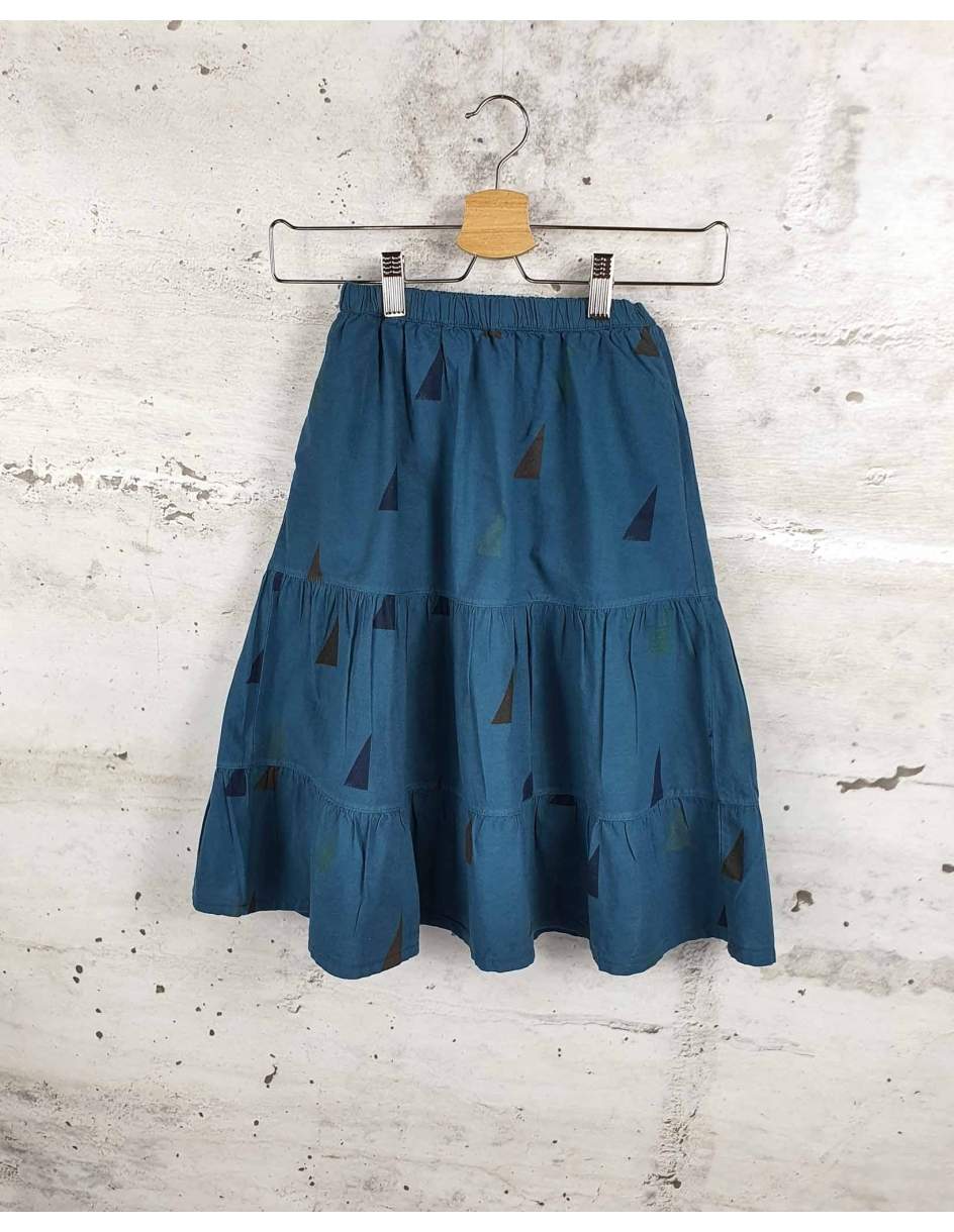 Blue skirt with triangles Bobo Choses pre-owned