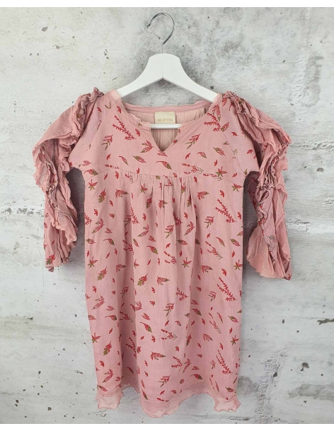 Pink leaf dress Milapinou - 1