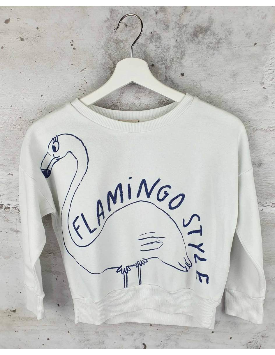 White Flamingo sweatshirt Bobo Choses - 1