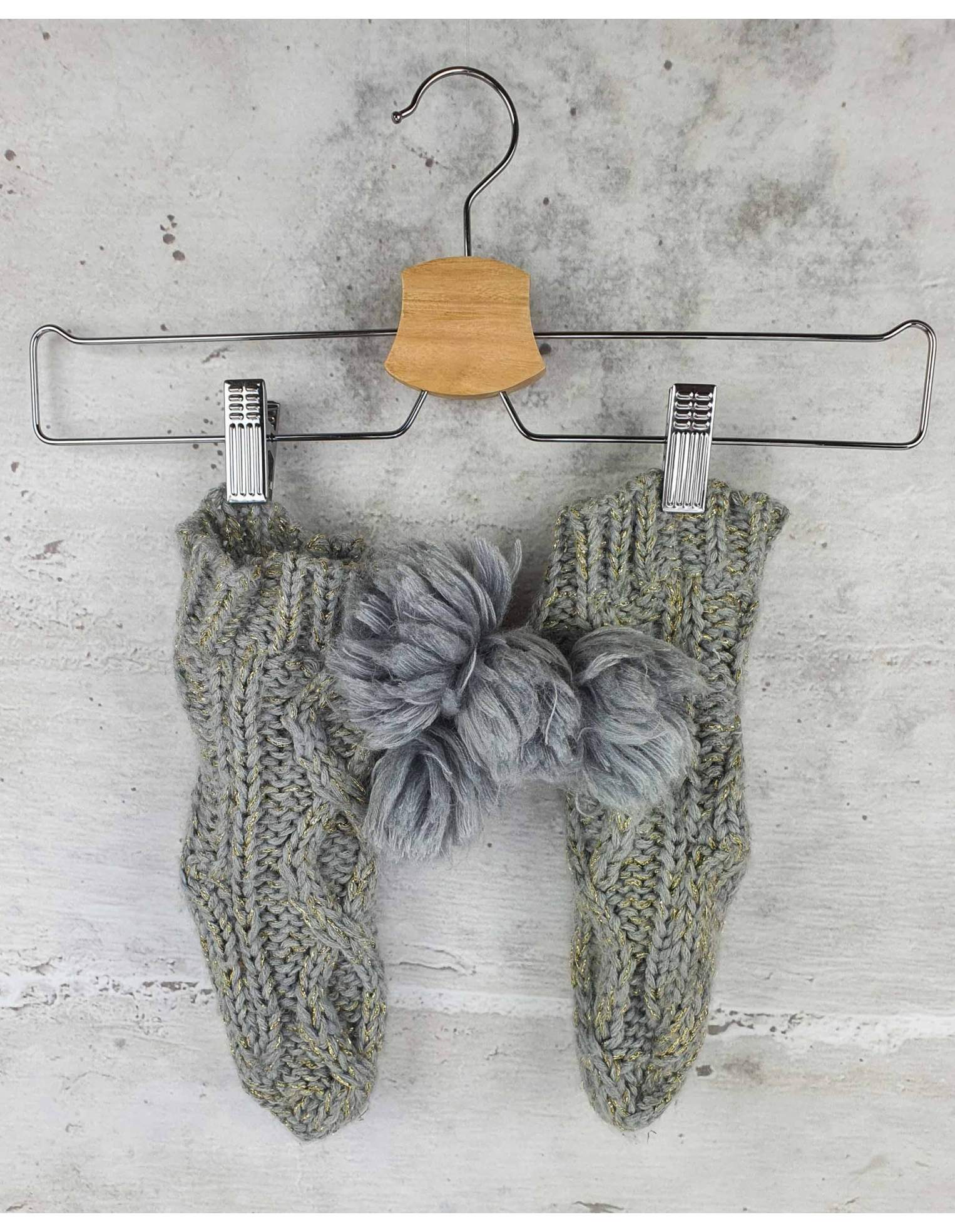 Gray wool socks Louise Misha - 1