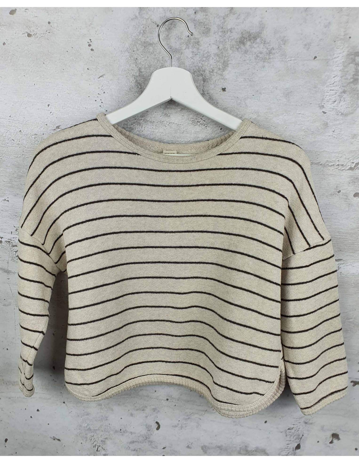 Beige striped sweater Guno. - 1