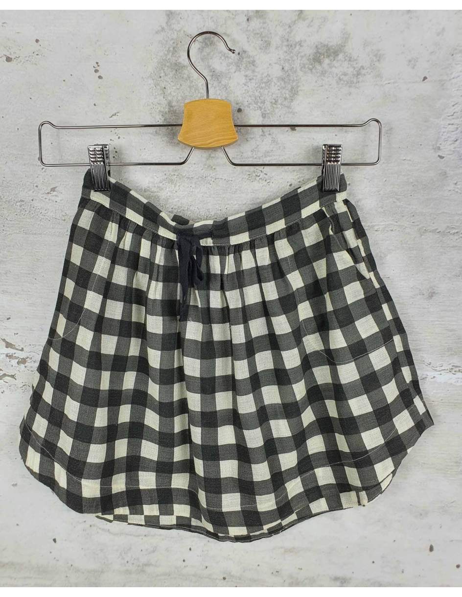 Black plaid skirt Little Creative Factory - 1