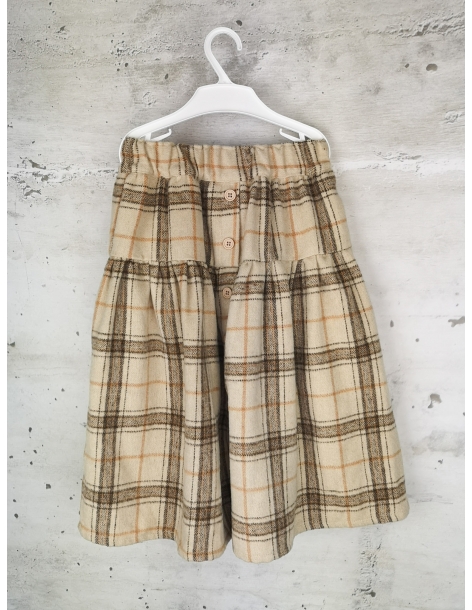 Checked skirt with buttons SHOULD CALL ORIGINAL NAME pre-owned