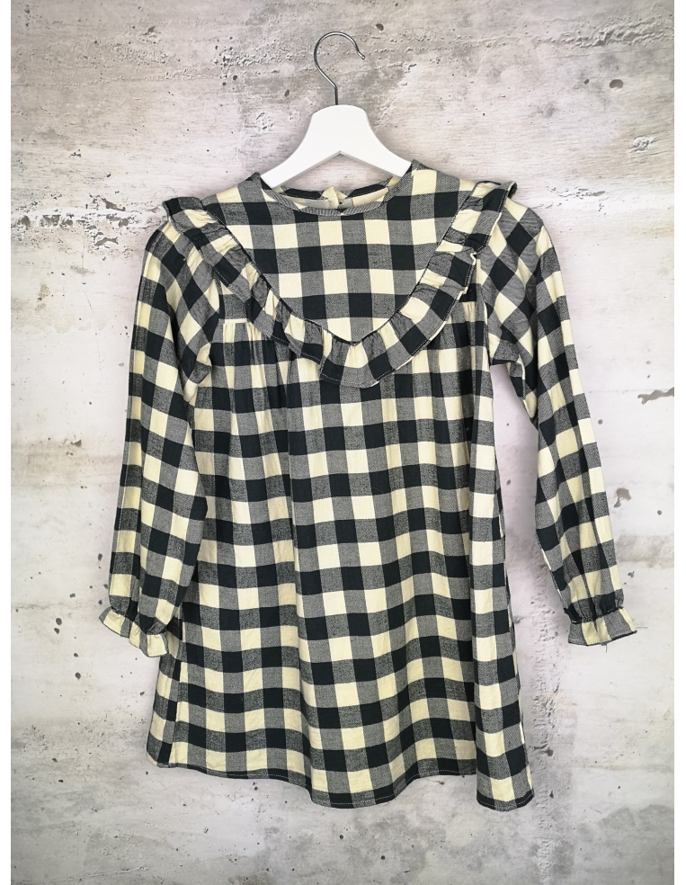 Long-sleeved checkered dress multi Louis Louise - 1