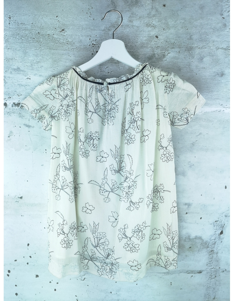 Beige Floral blouse Bonpoint - 1