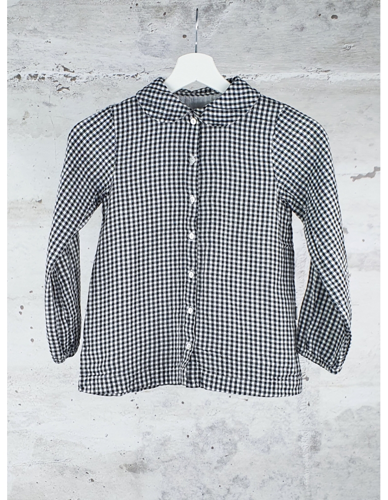 Grey checked shirt  Poudre Organic - 1