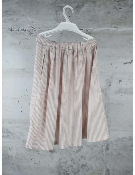 Spódnica w paski różowa Tiny Cottons - 1