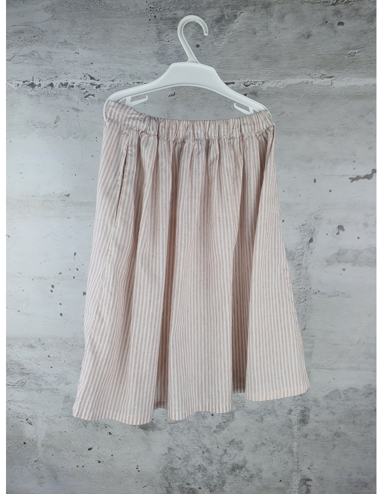 Spódnica w paski różowa Tiny Cottons - 1