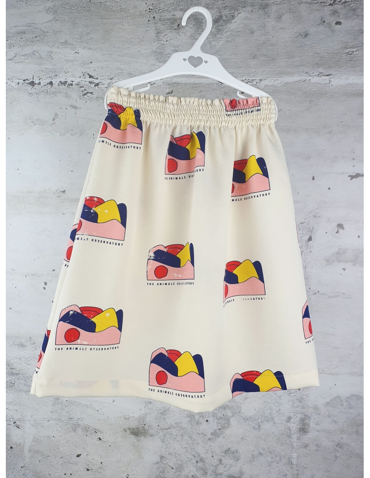Skirt with motive white The Animals Observatory - 1