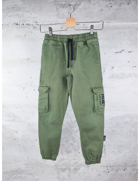 Zielone spodnie z kieszeniami nununu - 1