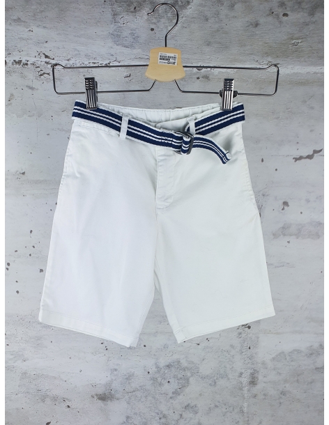 White shorts with navy belt Ralph Lauren pre-owned