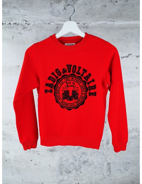 Red sweatshirt with big print Zadig&Voltaire - 1
