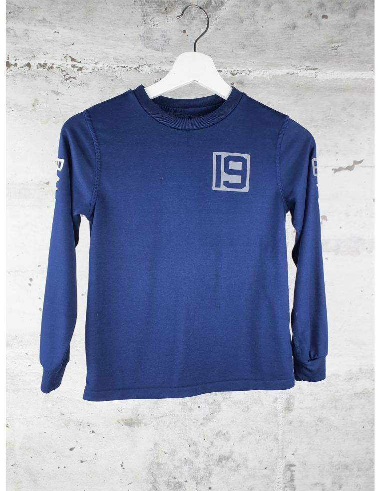 Navy long sleeve t-shirt "19" logo Ralph Lauren pre-owned