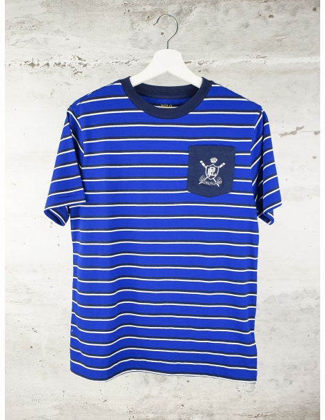 Stripe t-shirt navy Ralph Lauren pre-owned