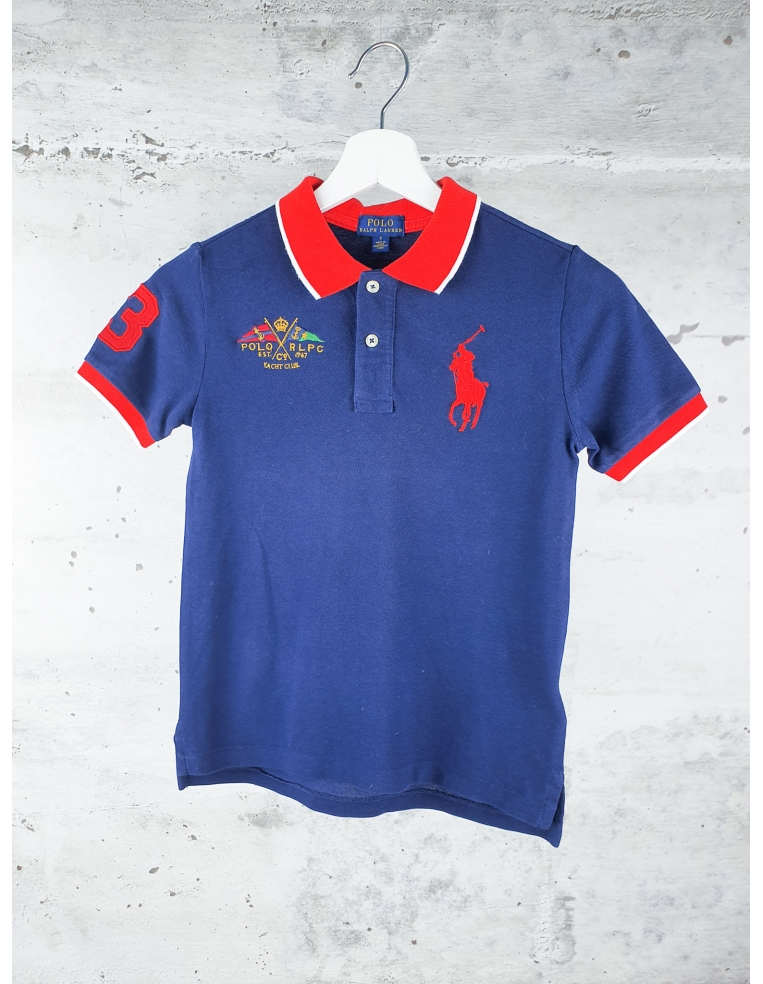 Navy polo with big logo Ralph Lauren pre-owned