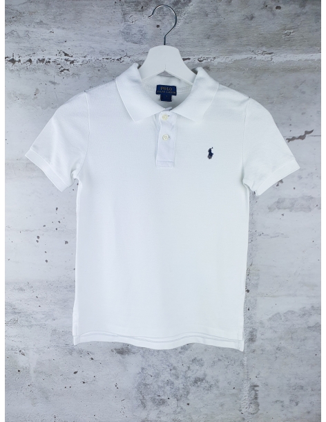 White polo with small logo Ralph Lauren pre-owned